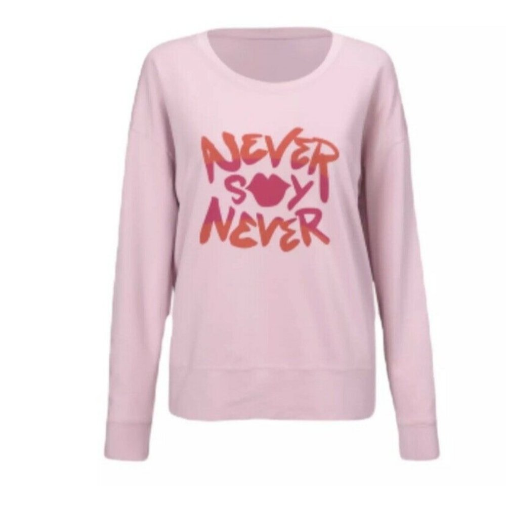 CAbi Never Say Never French Terry Pullover Sz Small NWOT - Picture 1 of 6